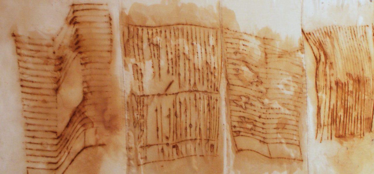 Cage- silk, rust, 47x22"